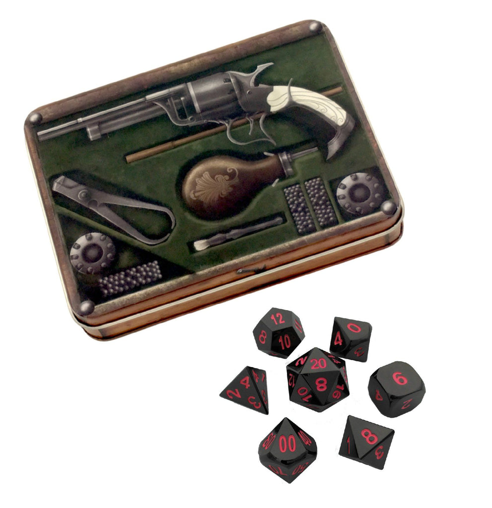 Dice Set offers - Black Nickel Metal Dice Set